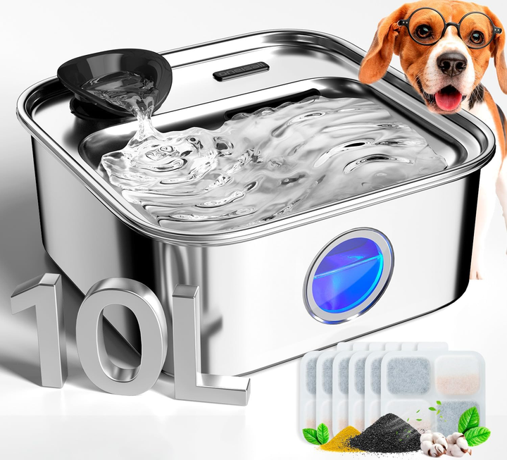 Oneisall 10L Dog Water Fountain for Large Dogs detail view 3