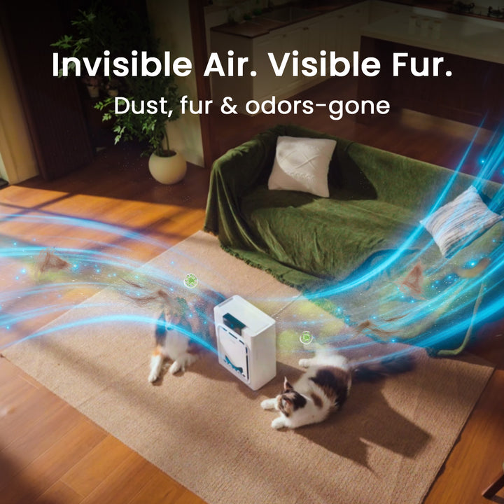 Oneisall Air Purifier for Homes with Pets, Double-Sided Inlet