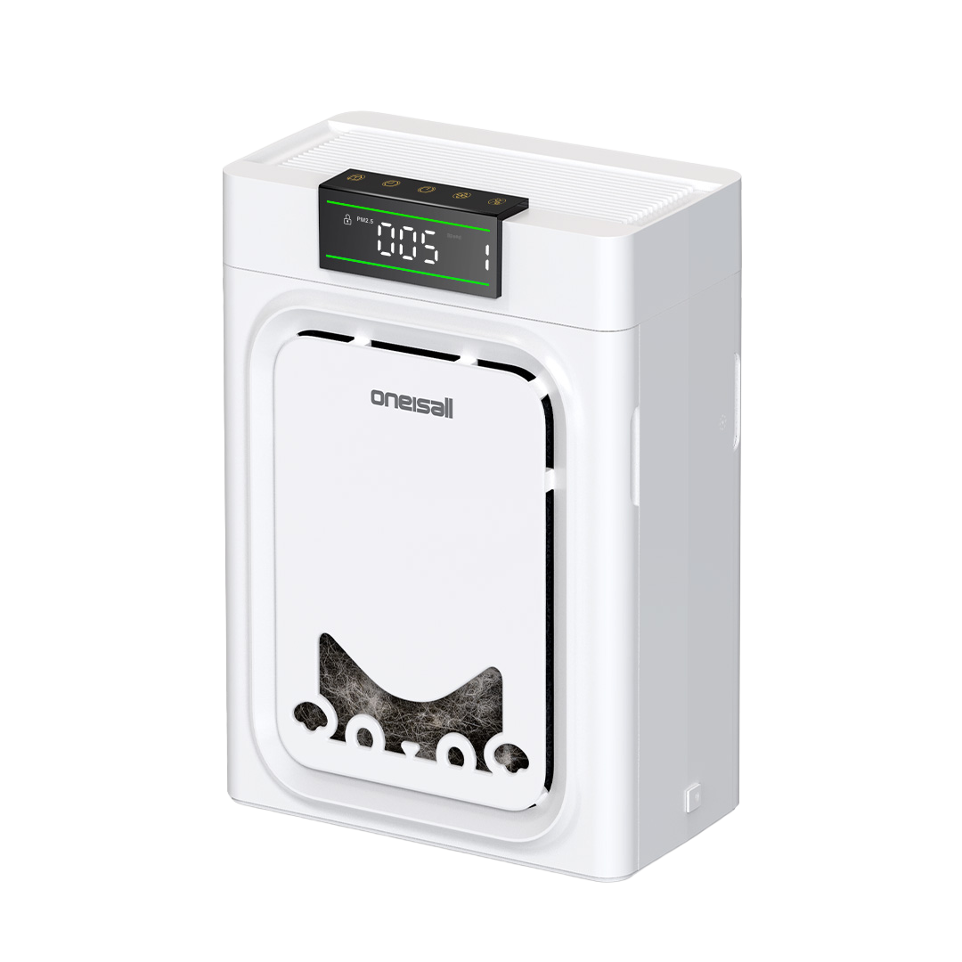 Oneisall Air Purifier for Homes with Pets, Double-Sided Inlet